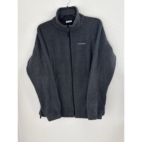 Columbia Sportswear Fleece Women's Size Large Grey Lightweight Full Zip Outdoors - Picture 1 of 9